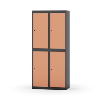 Garderobeskap Novis flatt tak 2:2 B80