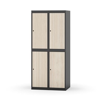 Garderobeskap Novis flatt tak 2:2 B80