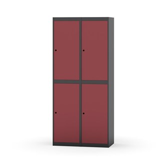 Garderobeskap Novis flatt tak 2:2 B80