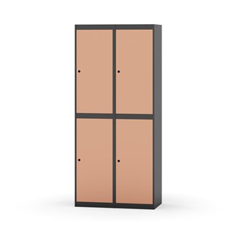 Garderobeskap Novis flatt tak 2:2 B80