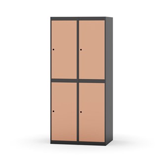 Garderobeskap Novis flatt tak 2:2 B80