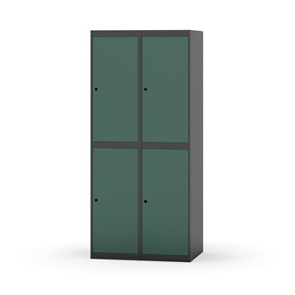 Garderobeskap Novis flatt tak 2:2 B80