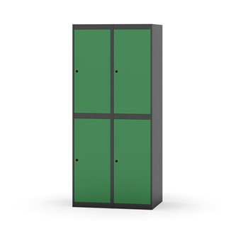 Garderobeskap Novis flatt tak 2:2 B80