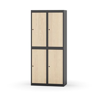 Garderobeskap Novis flatt tak 2:2 B80