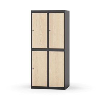 Garderobeskap Novis flatt tak 2:2 B80