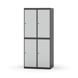Garderobeskap Novis flatt tak 2:2 B80
