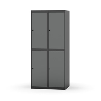 Garderobeskap Novis flatt tak 2:2 B80