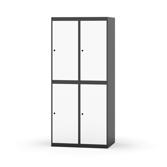 Garderobeskap Novis flatt tak 2:2 B80