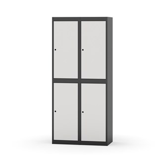 Garderobeskap Novis flatt tak 2:2 B80