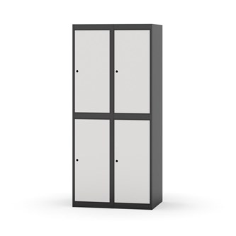 Garderobeskap Novis flatt tak 2:2 B80