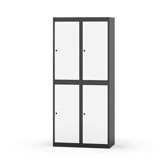 Garderobeskap Novis flatt tak 2:2 B80