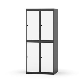 Garderobeskap Novis flatt tak 2:2 B80