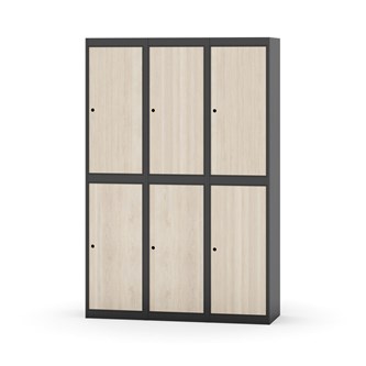 Garderobeskap Novis flatt tak 2:3 B120
