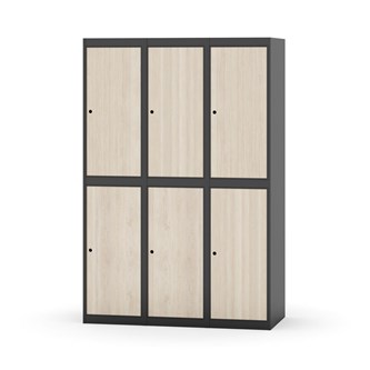 Garderobeskap Novis flatt tak 2:3 B120