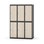 Garderobeskap Novis flatt tak 2:3 B120