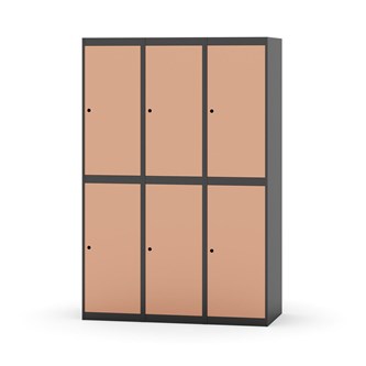 Garderobeskap Novis flatt tak 2:3 B120