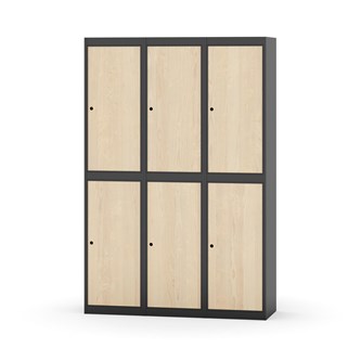 Garderobeskap Novis flatt tak 2:3 B120