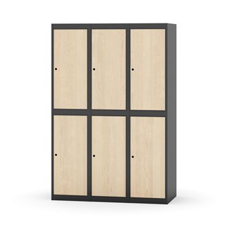 Garderobeskap Novis flatt tak 2:3 B120