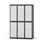 Garderobeskap Novis flatt tak 2:3 B120