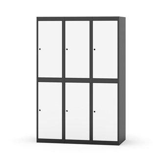 Garderobeskap Novis flatt tak 2:3 B120