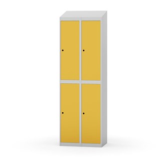 Garderobeskap Novis skrått tak 2:2 B60