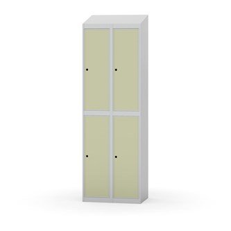 Garderobeskap Novis skrått tak 2:2 B60