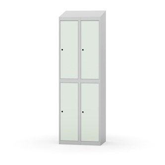 Garderobeskap Novis skrått tak 2:2 B60