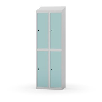 Garderobeskap Novis skrått tak 2:2 B60