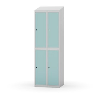 Garderobeskap Novis skrått tak 2:2 B60