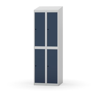 Garderobeskap Novis skrått tak 2:2 B60