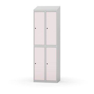 Garderobeskap Novis skrått tak 2:2 B60