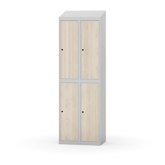 Garderobeskap Novis skrått tak 2:2 B60