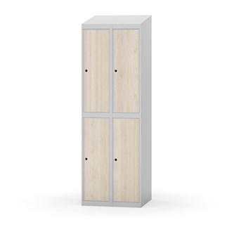 Garderobeskap Novis skrått tak 2:2 B60