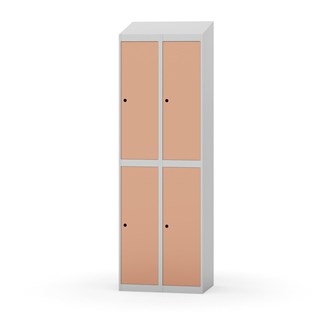 Garderobeskap Novis skrått tak 2:2 B60