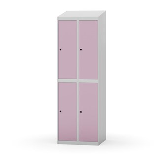 Garderobeskap Novis skrått tak 2:2 B60