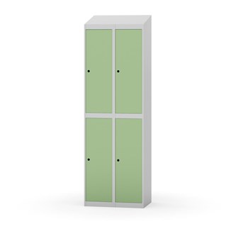Garderobeskap Novis skrått tak 2:2 B60