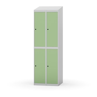 Garderobeskap Novis skrått tak 2:2 B60