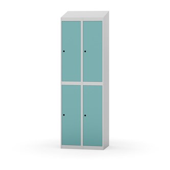 Garderobeskap Novis skrått tak 2:2 B60