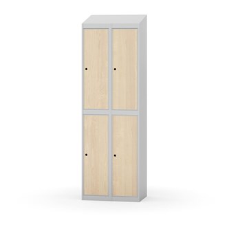 Garderobeskap Novis skrått tak 2:2 B60