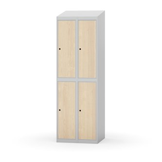 Garderobeskap Novis skrått tak 2:2 B60