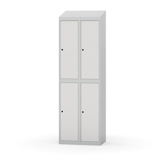 Garderobeskap Novis skrått tak 2:2 B60