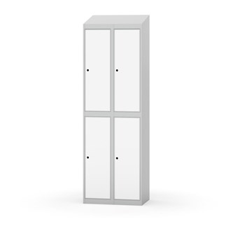 Garderobeskap Novis skrått tak 2:2 B60