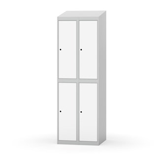 Garderobeskap Novis skrått tak 2:2 B60