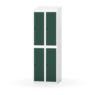 Garderobeskap Novis skrått tak 2:2 B60