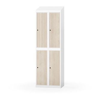 Garderobeskap Novis skrått tak 2:2 B60