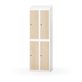 Garderobeskap Novis skrått tak 2:2 B60