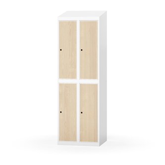 Garderobeskap Novis skrått tak 2:2 B60