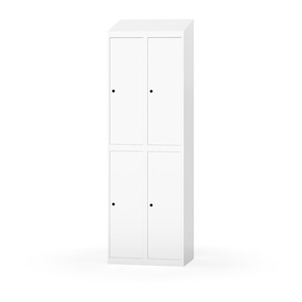 Garderobeskap Novis skrått tak 2:2 B60