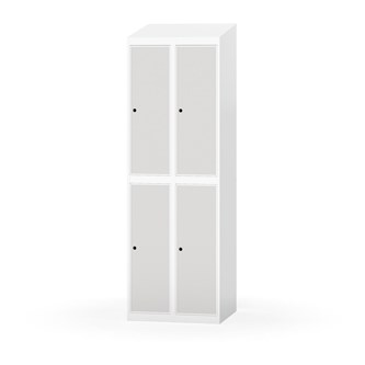 Garderobeskap Novis skrått tak 2:2 B60