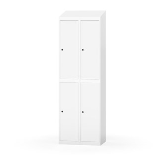 Garderobeskap Novis skrått tak 2:2 B60